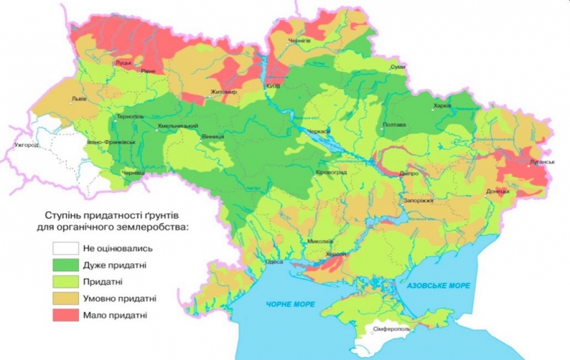 Названо найбільш придатні для органічного землеробства регіони України