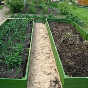 Высокие грядки в огороде:хорошо выращивать перец, баклажаны, помидоры, фасоль