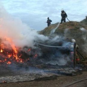 В Одесской области огонь уничтожил 700 тонн сена