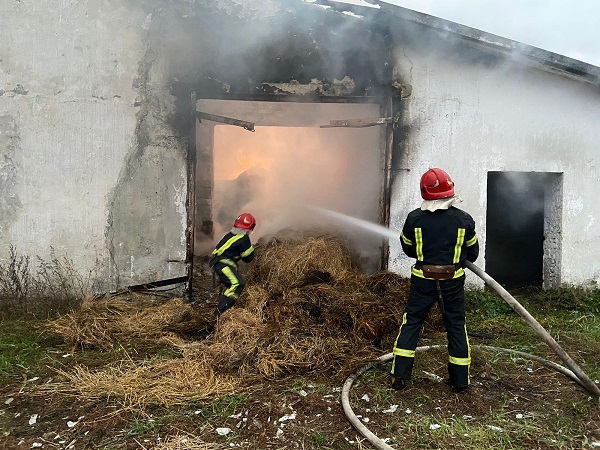 В прилегающей к Тернополю общине сегодня горела ферма