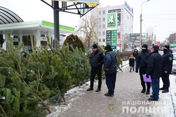 Тернопольские правоохранители легальность продажи елок и пиротехники