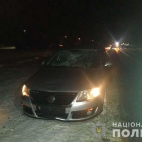 В Гусятине иномарка сбила пьяного