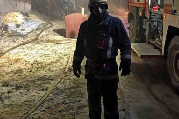 На Тернопольщине под время тушения пожара пострадал спасатель