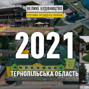 Тернопольская область – среди лидеров по воплощению президентской программы Большое строительство!