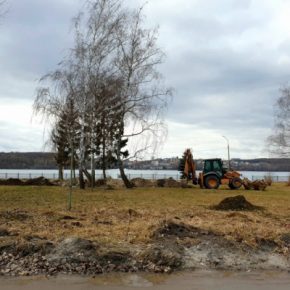 В Тернополе в парке Шевченко заменяют инженерные сети
