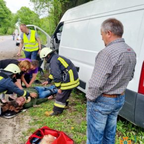 В Тернопольской области водитель на бусе въехал в дерево