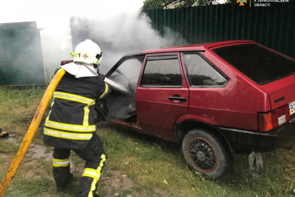 За сутки на Тернопольщине горели предприятие, хозяйственное здание и автомобиль