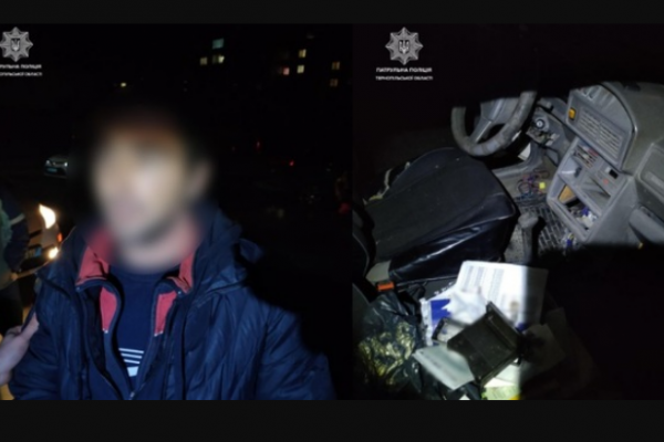 В Тернополе неравнодушные помогли задержать мужчину, который залез в чужое авто