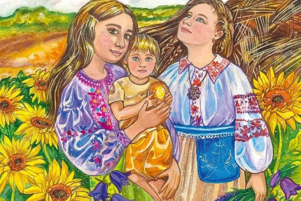 Ее патриотическая открытка популярна уже за пределами Украины  