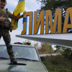 Военный с Чорткова поднял украинский флаг в окрестностях Лимана