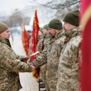 105 бригада терробороны ВСУ с Тернопольщины получила боевой флаг