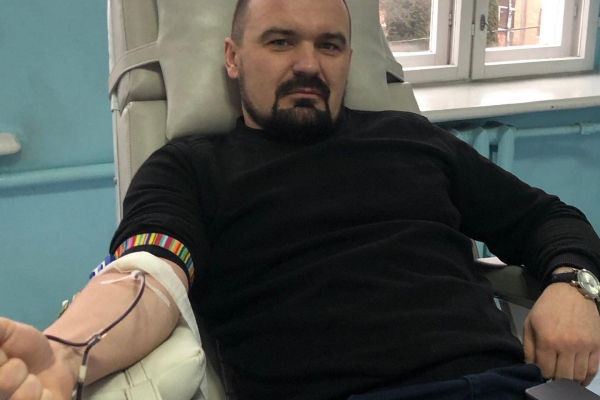 Тернопольские патрульные в очередной раз стали донорами крови