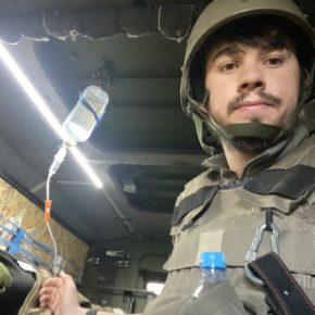 С фронта вернулся 21-летний боец-добровольец медицинского фронта Виталий Гакало