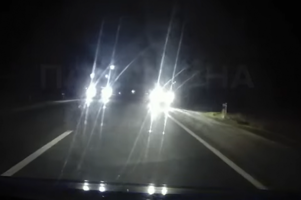 На Тернопольщине водитель ослепил патрульных и едва не протаранил их