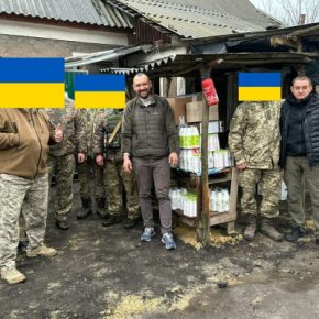 Волонтеры «Украинской команды» в рамках проекта «Военная почта» снова доставили десятки посылок на передовую