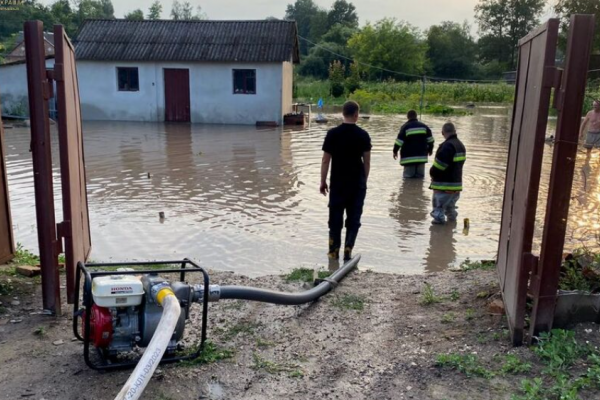 Подтопило 11 домов: спасатели боролись с последствиями непогоды в поселке Вишневец