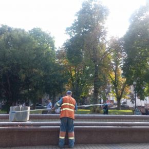 Не засорять фонтаны призывают граждан работники «Тернопивводоканала»