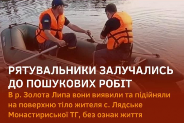 На Тернопольщине в реке нашли мертвого мужчину