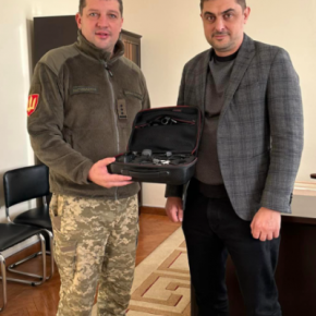 Курсанты Тернопольского колледжа получили дрон для обучения