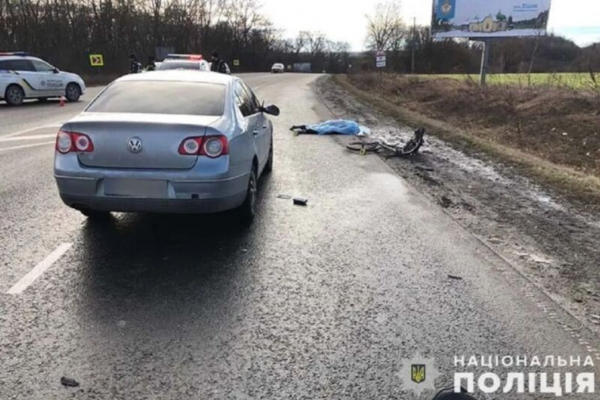 На Тернопольщине в ДТП погиб велосипед