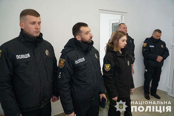 В Бучацком обществе открыли первую полицейскую станцию