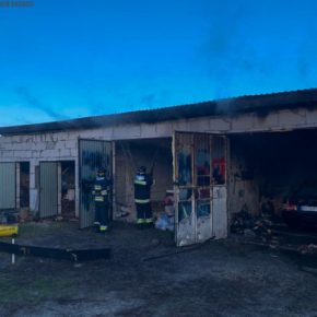 В селе на Тернопольщине горели гаражи