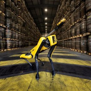 На заводах по производству виски появилась собака-робот для контроля над этанолом