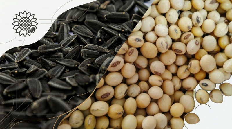  сои и ставят на подсолнечник