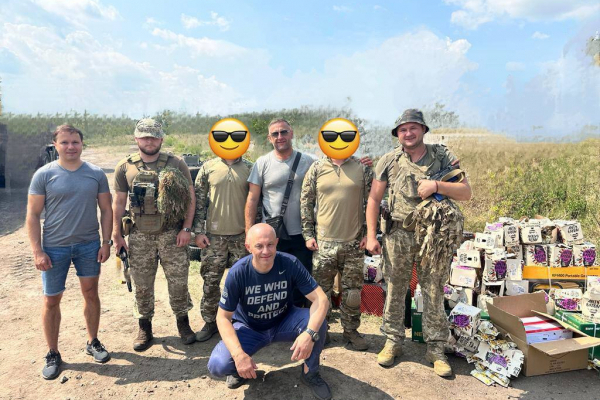 Андрей Ярема, Юрий Ханин и Игорь Гуда посетили с помощью украинских военных