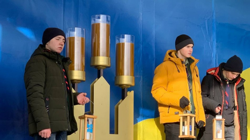  День Соборности Украины: впервые на границе Тернопольщины состоялась встреча трех областей (фото, видео)
