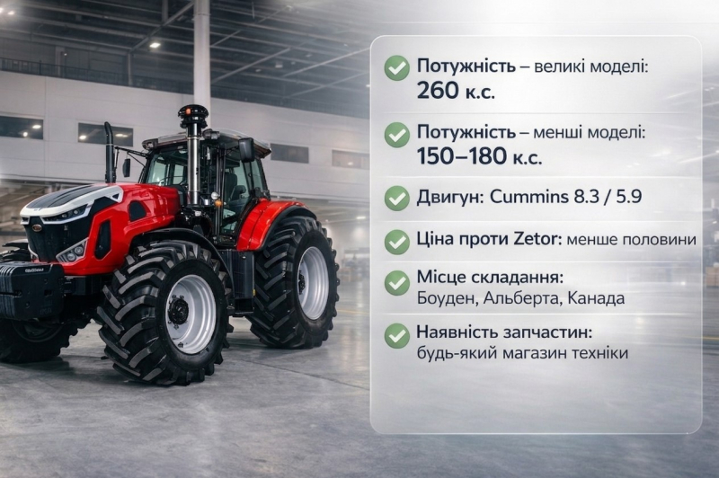 Канадский трактор вдвое дешевле Zetor:фермер ремонтирует сам