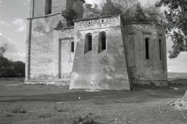 Костел на Тернопольщине на фото 1983 года