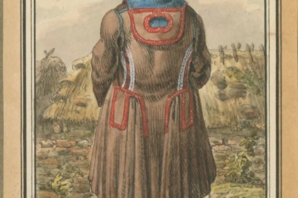 Жители Язловца на рисунках 1830-х годов