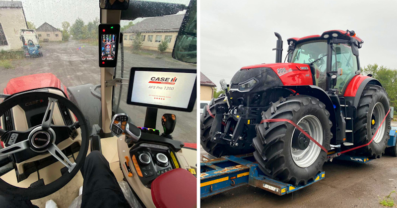Первый трактор обновленной серии Optum AFS Connect начал работу на украинских полях