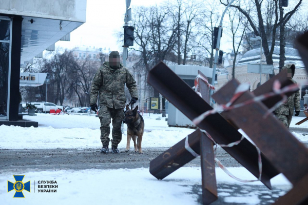 СБУ проводит меры безопасности в правительственном квартале Киева и на прилегающих территориях 