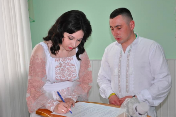 В общине Тернопольской области женился защитник