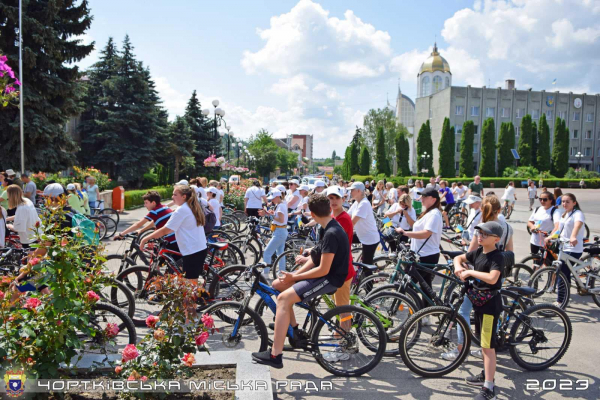 В городе Тернопольской области состоялся массовый велопробег