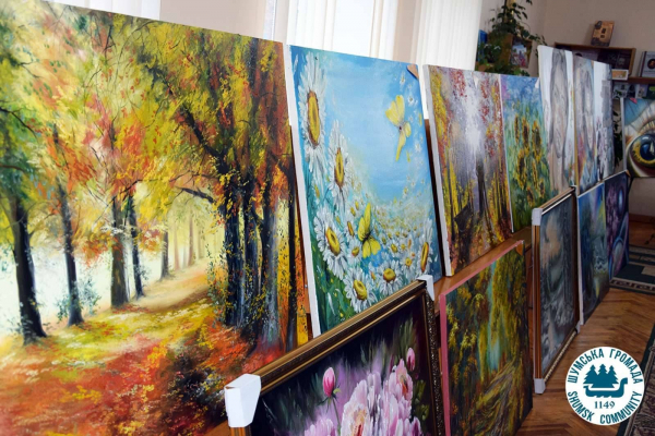 В Шумске открыли выставку картин Михаила Грицаюка