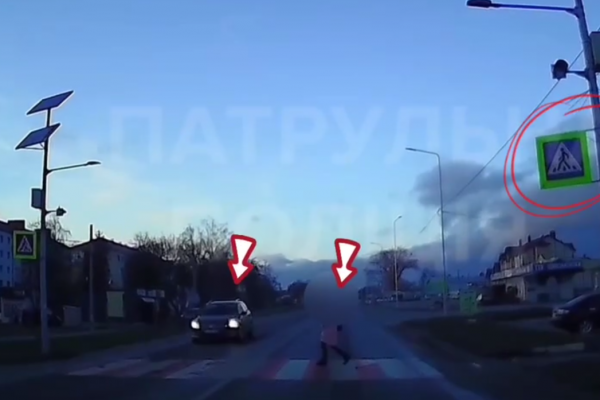 В Тернополе водитель чуть ли не сбил женщину на переходе