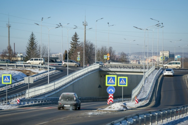 В Тернополе при программе Президента построили крупнейшую на западе Украины транспортную развязку