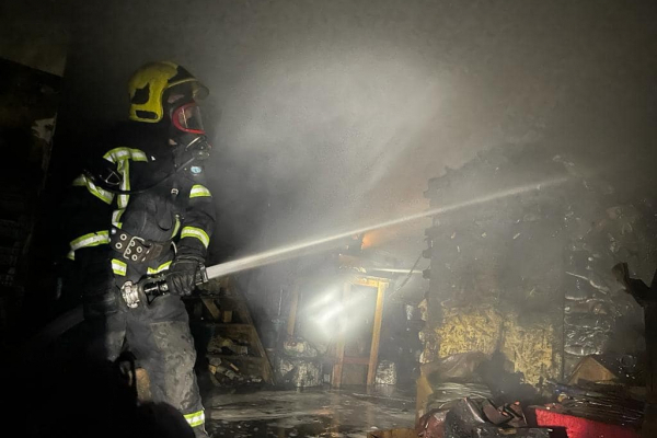 Ночью в Тернополе был масштабный пожар