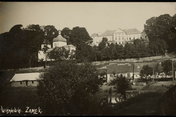 Вишневецкий дворец на ретро фото