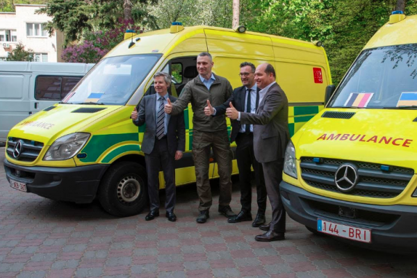 Виталий Кличко: Брюссель передал Киеву кареты скорой и гуманитарную помощь