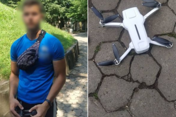 Считается шпионажем: в Тернополе поймали мужчину, который запускал беспилотный летательный апарат 