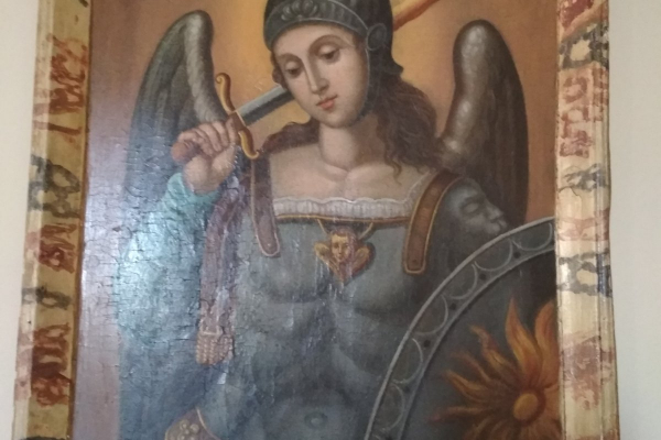 Изображение св.Михаила в костеле св.Антония в Збараже